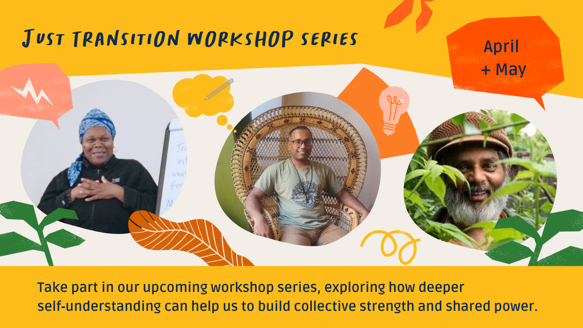 Just Transition Workshops Coming UP